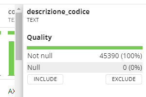 Dettaglio dq formale con null