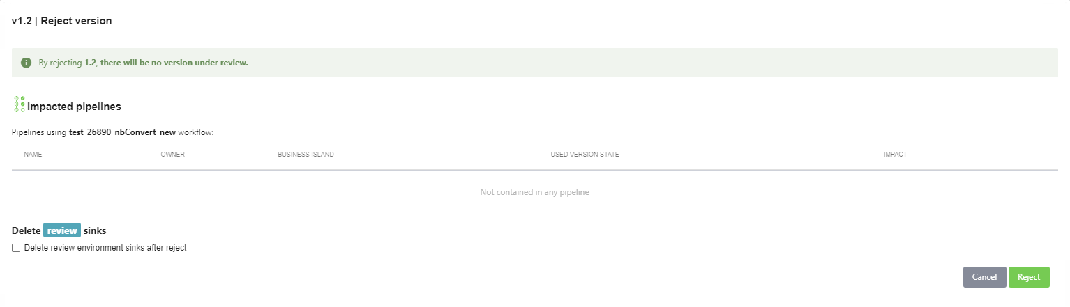 Reject Validator
