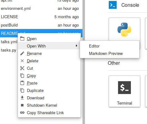 Menu File