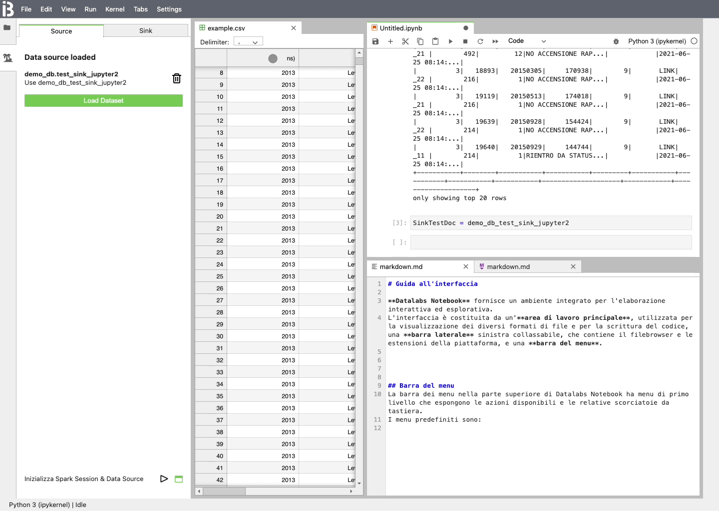 Datalabs Notebook